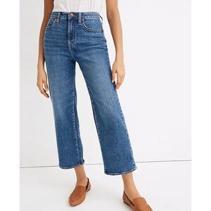 Madewell curvy slim wide-leg jeans